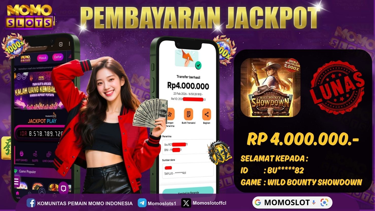 MOMOSLOTS JACKPOT SLOT WILD BOUNTY SHOWDOWN